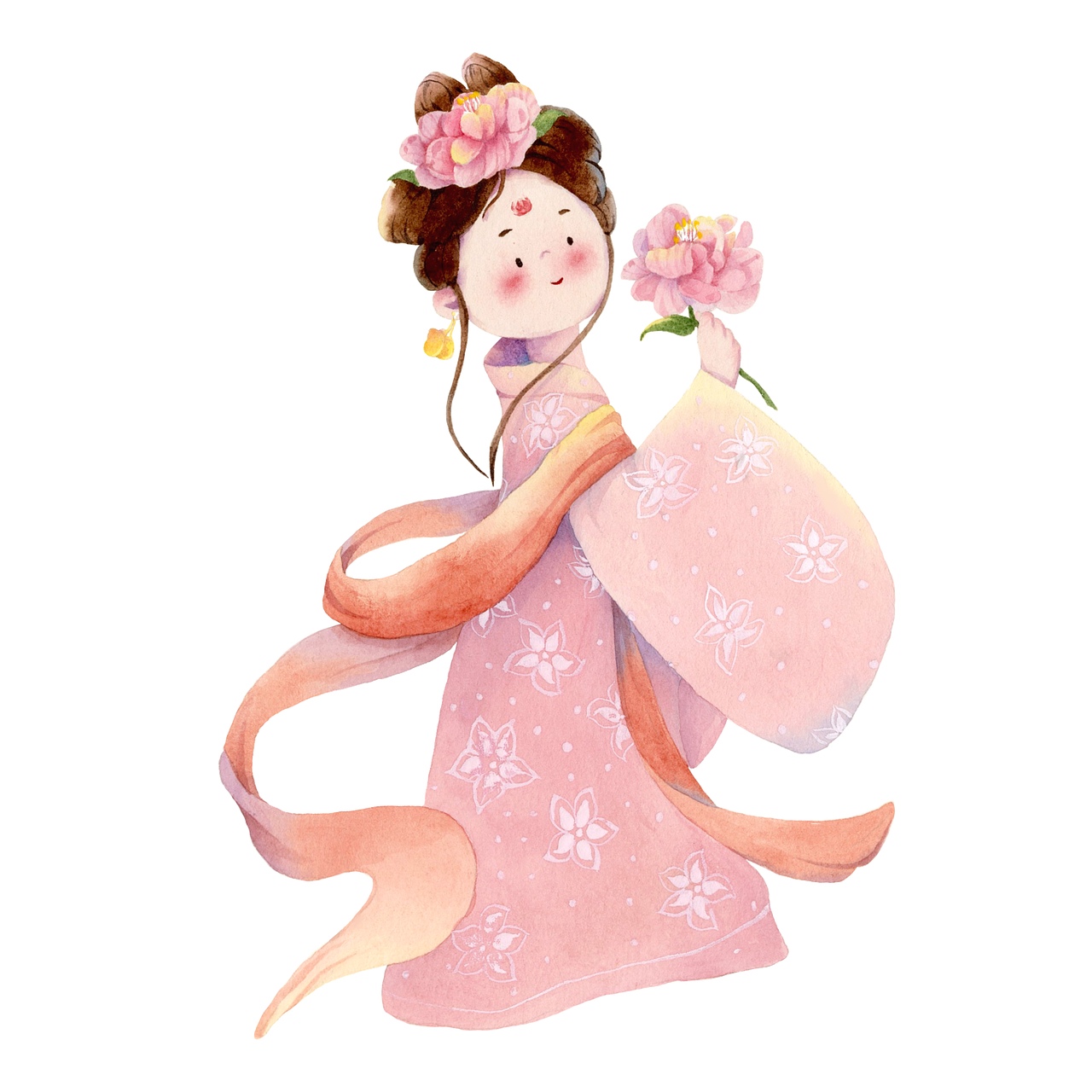 十二小花神合集 水彩手绘（图ZMzI1MjU1NTA0） - 艺术插画 - 站酷设计师小不点0511原创素材 - 站酷ZCOOL