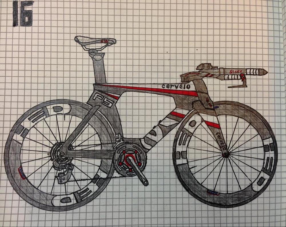 手绘公路车