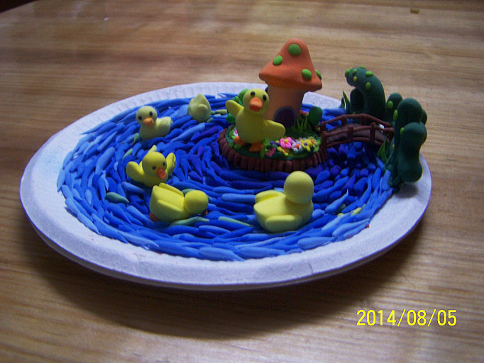 粘土练习作品之三:小鸭子