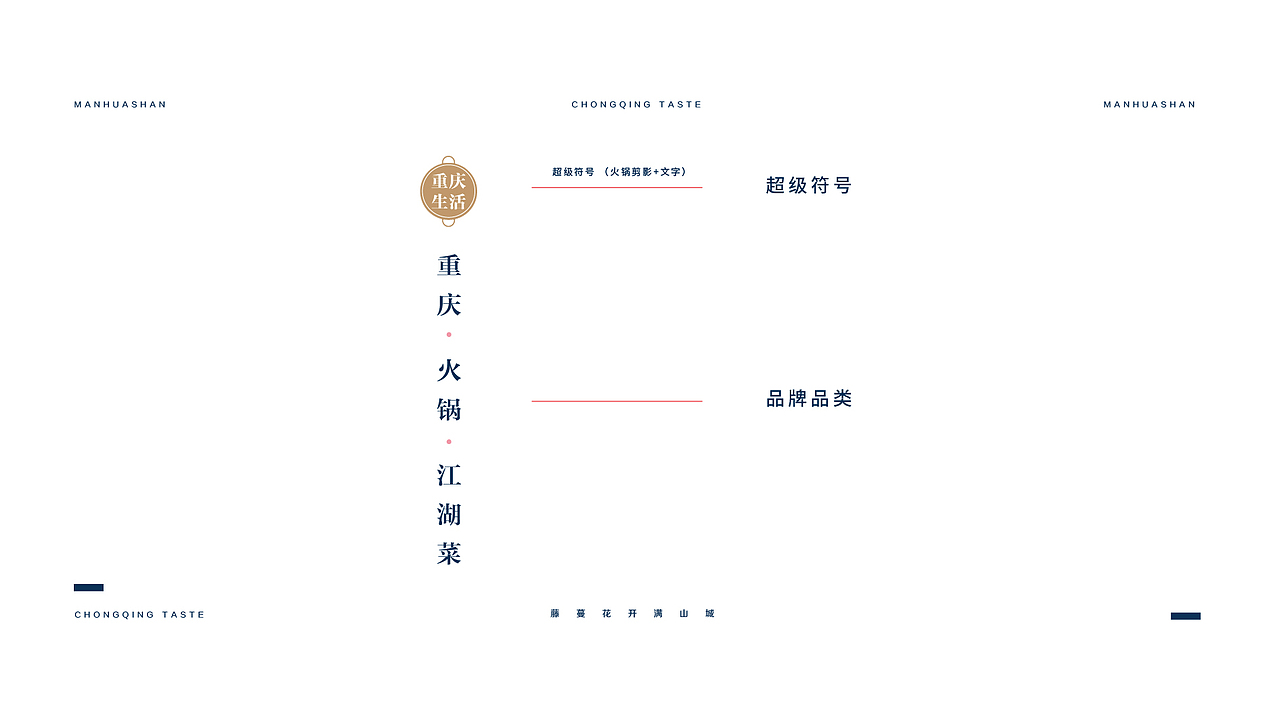 蔓花山餐饮logo提案设计 餐饮设计 火锅logo设计