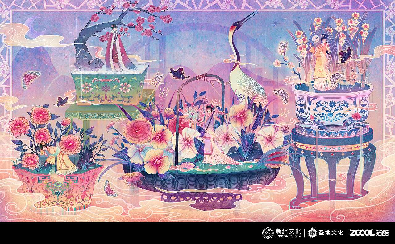 红楼梦境（图ZMzA2NTAxMTk2） - 商业插画 - 站酷设计师夢姣W原创素材 - 站酷ZCOOL