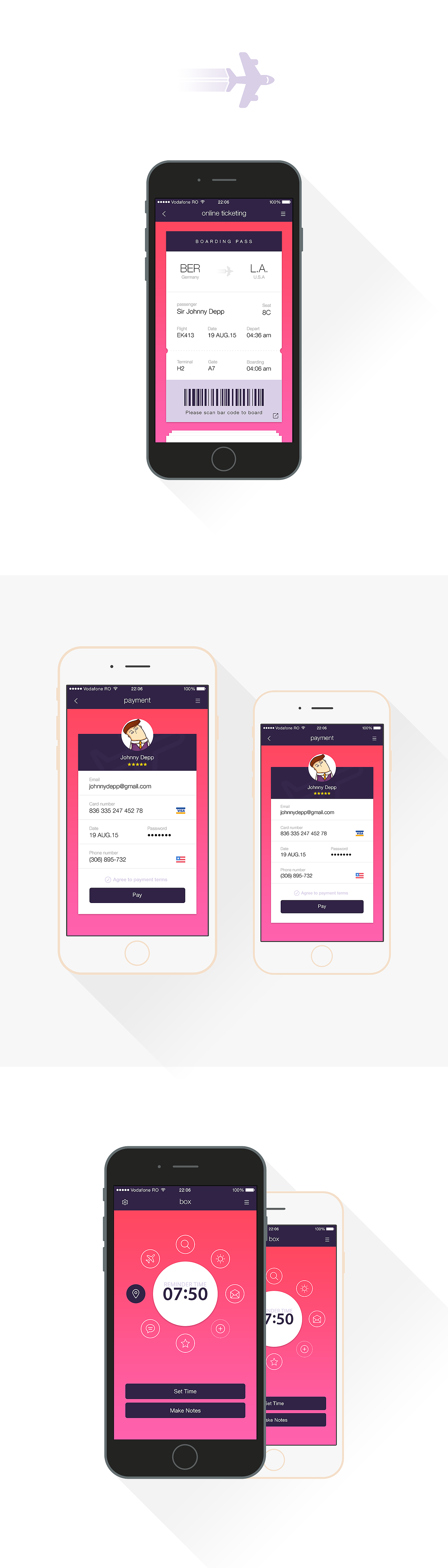 票务平台app 扁平化UI界面（图ZNDEzNjkxNjg=） - APP界面 - 站酷设计师Claperte原创素材 - 站酷ZCOOL