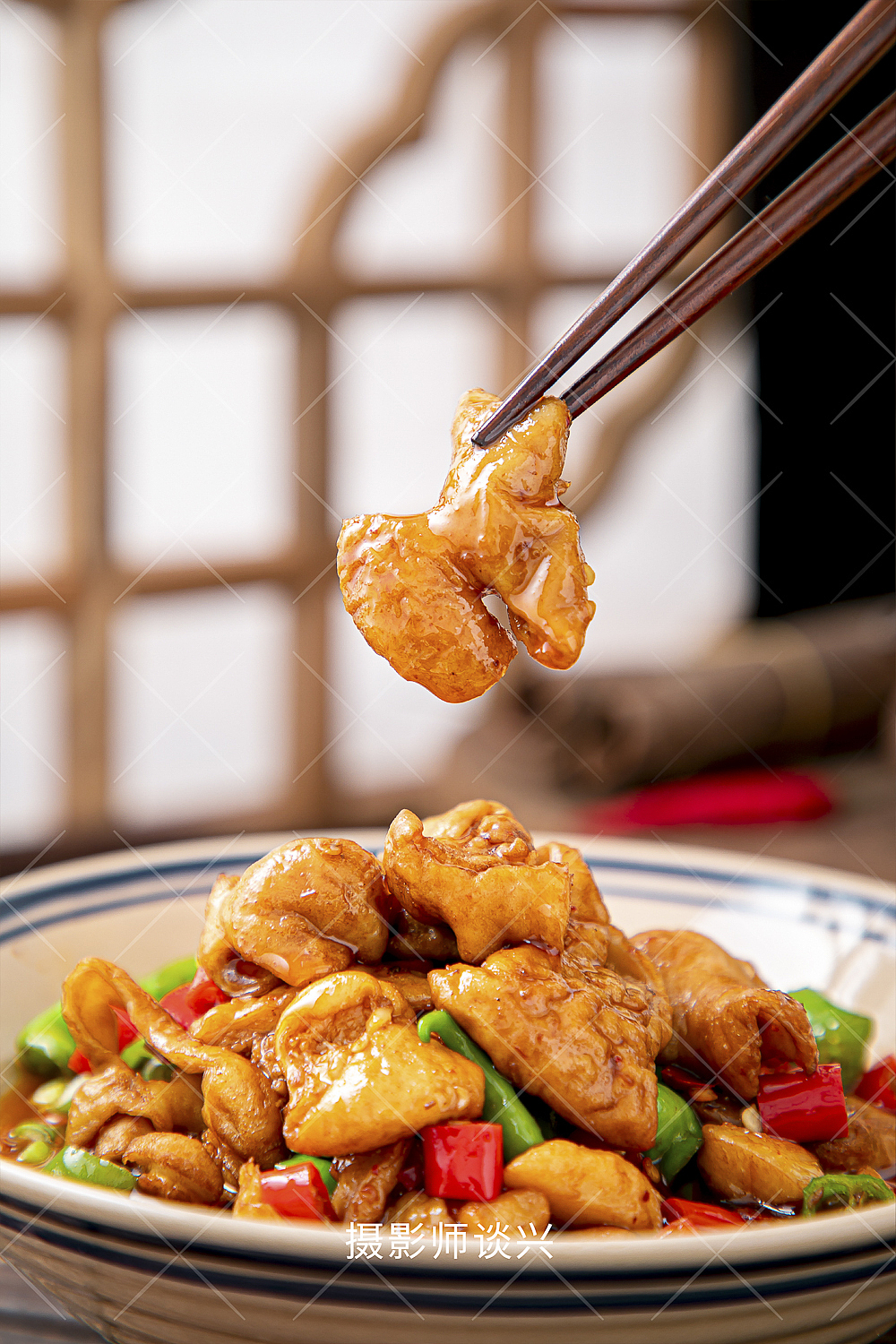 龙虾、肥肠、鸡杂半成品菜肴 美食拍摄