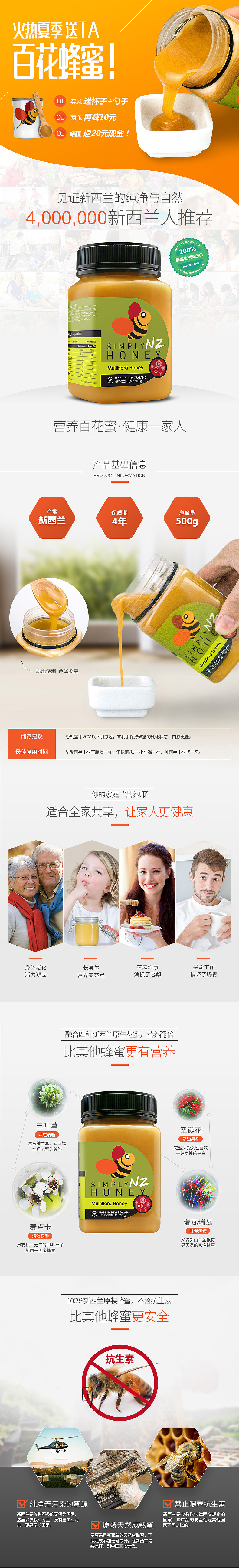 新西兰蜂蜜 描述详情页 天猫商城 电子商务 蜜蜂 家人 纯天然（图ZMzIxODI0OTI=） - 电商 - 站酷设计师黄大头1989原创素材 - 站酷ZCOOL