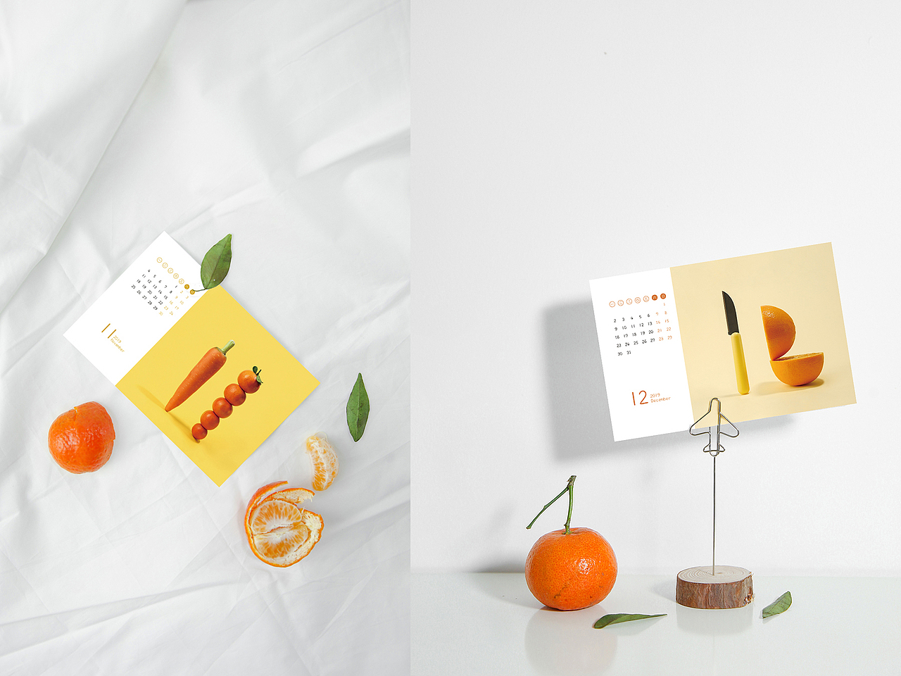 创意摄影9#2019年食物日历