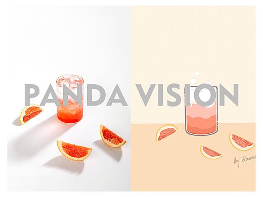 O.C.E茶饮 ✖ 熊猫视觉PANDAVISION ✖ 茶饮拍摄插画