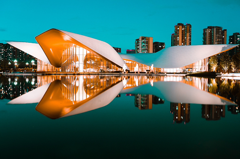 成都天府艺术公园夜拍