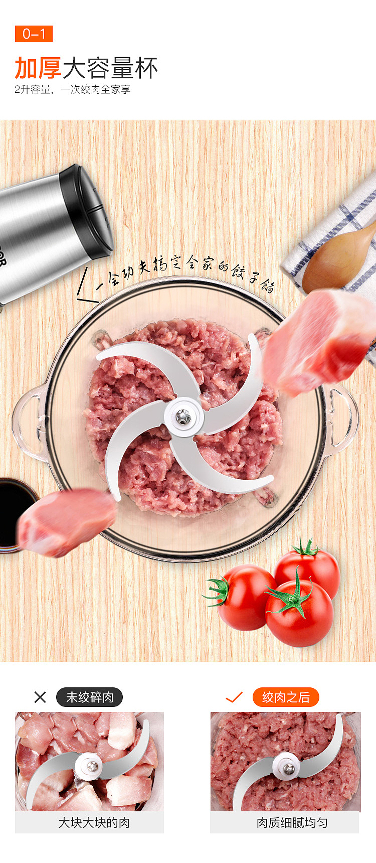 绞肉机详情页（图ZMTU3MDgxNjgw） - 电商 - 站酷设计师皮尔妮原创素材 - 站酷ZCOOL