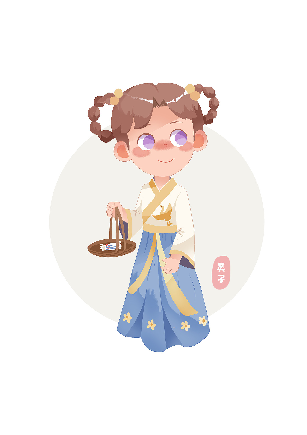 一组古风人物练习|插画|儿童插画|菜菜美妞_原创作品-站酷zcool