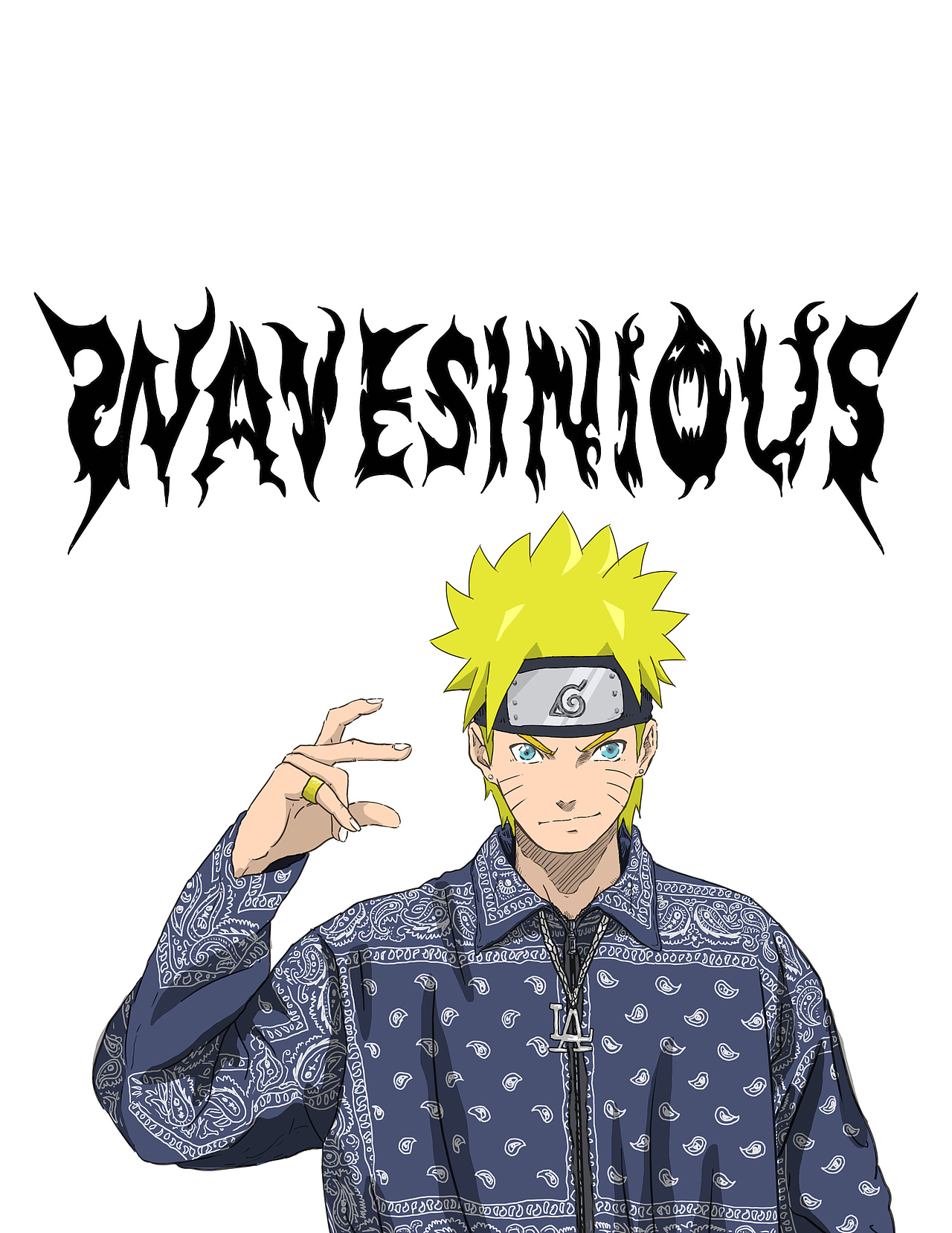 火影忍者鸣人潮图|插画|新锐潮流插画|wavesinious_原创作品-站酷