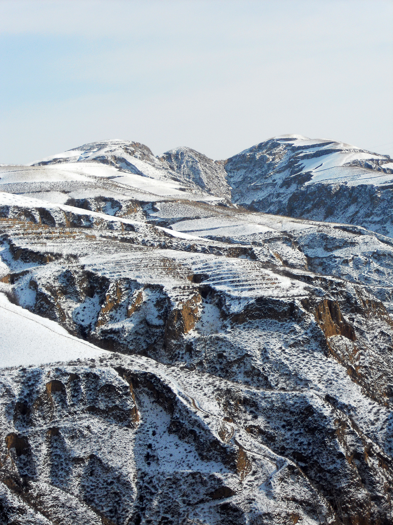 黄土高原的万里雪