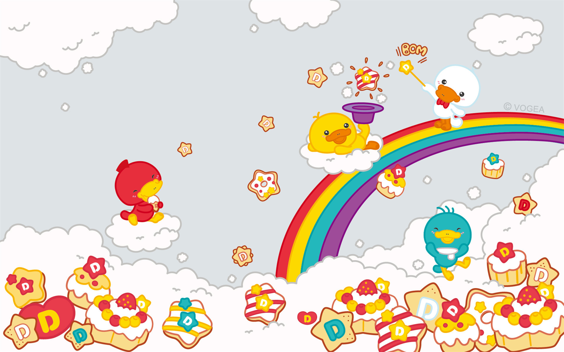 鸭嘴兽男孩宝贝系列插画