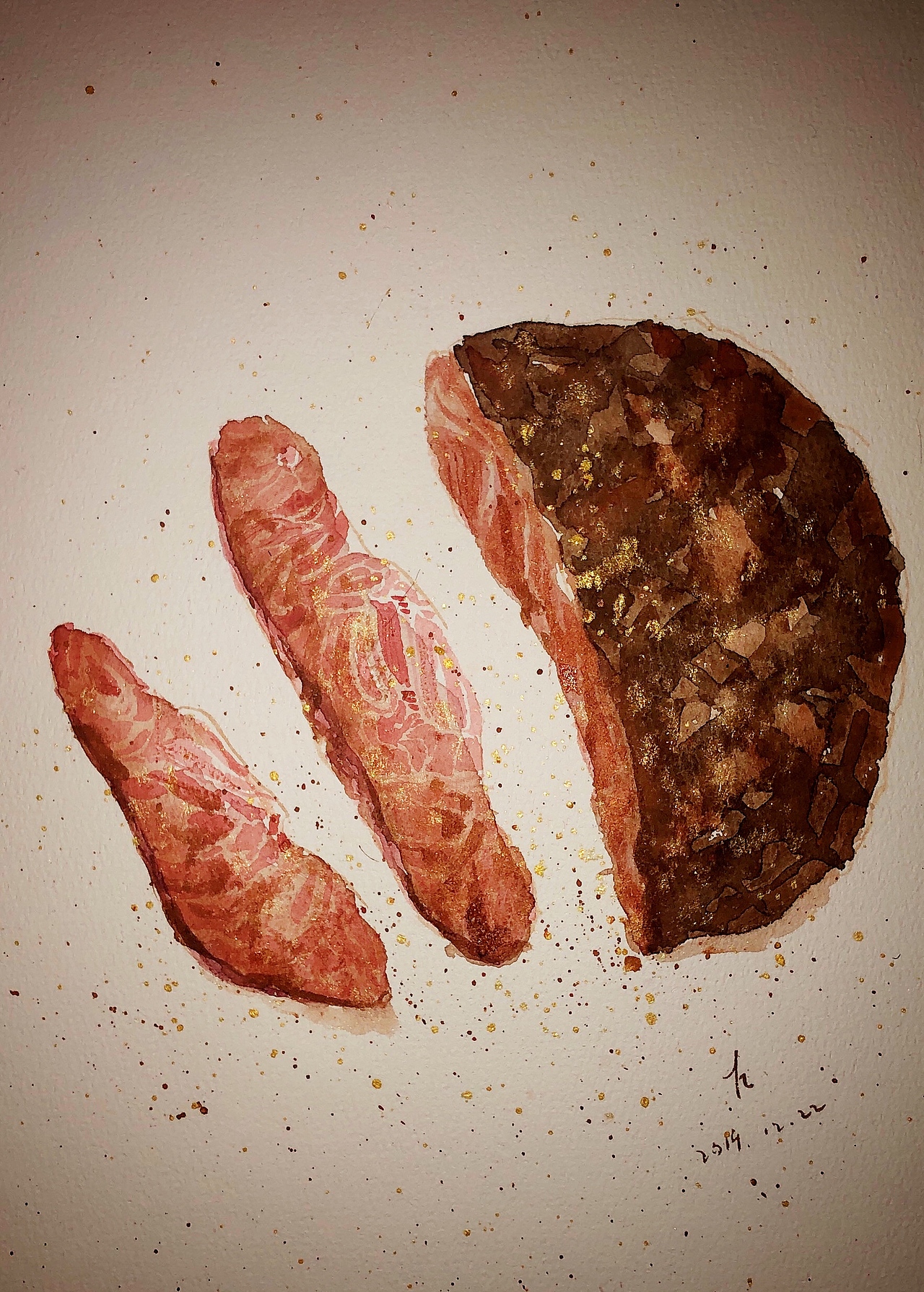 半熟牛排（圖ZMTkzMDk0NjUy） - 繪畫 - 站酷設(shè)計師不賴和禿原創(chuàng)素材 - 站酷ZCOOL