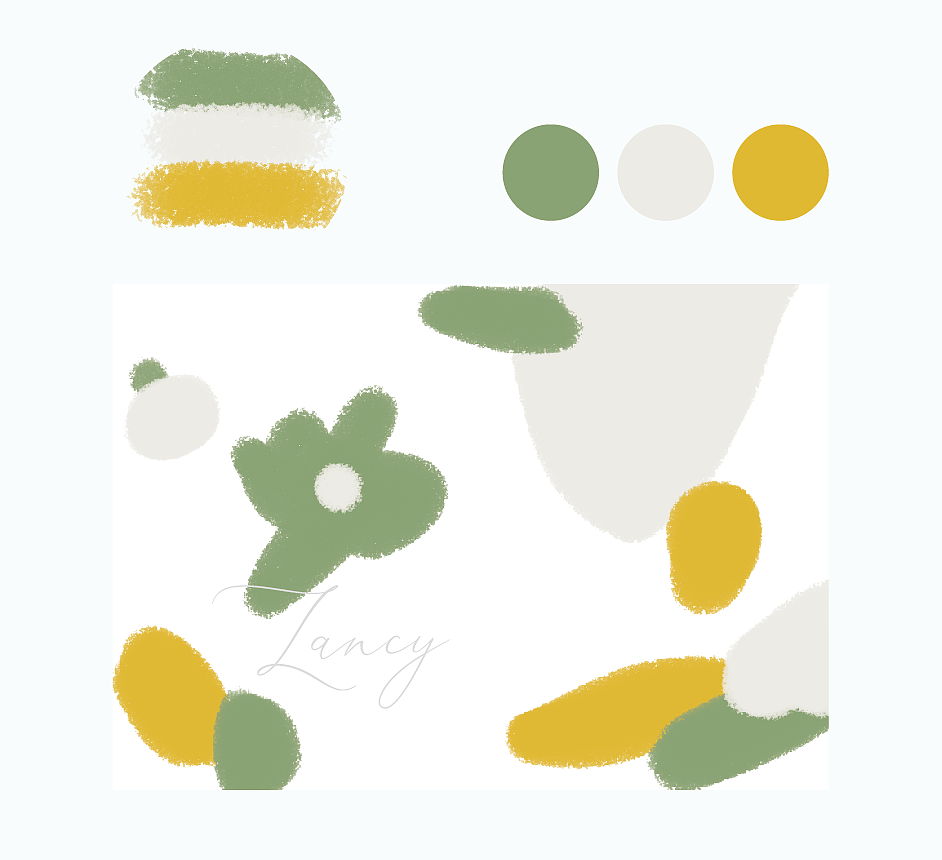 中性色配色方案——(治愈系)