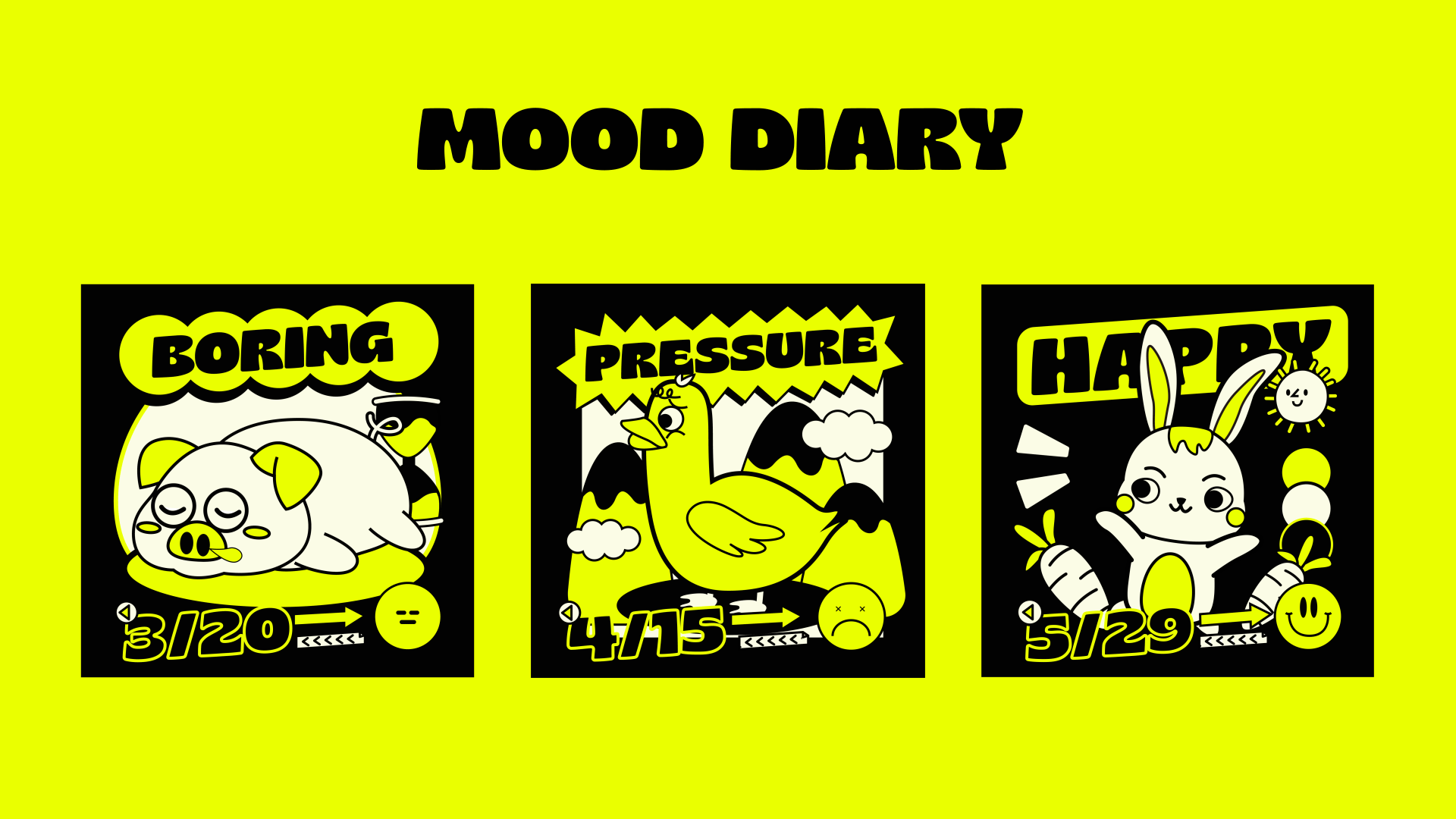 动效 | 动物们的情绪板