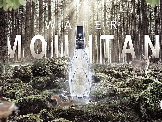 大神作品模仿-山泉水合成海报练习