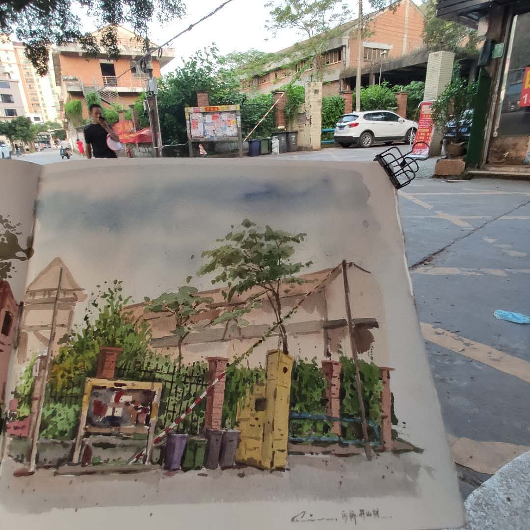 绘本11 那些边走边画的时刻(图ZMTY2Mzc1NTYw) - 绘画 - 站酷设计师画画的陈一丘原创素材 - 站酷ZCOOL