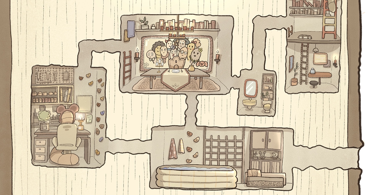 【插画】【绘本】蛀虫之家（图ZMjYzNzk1Nzc2） - 商业插画 - 站酷设计师子子子子子墨原创素材 - 站酷ZCOOL