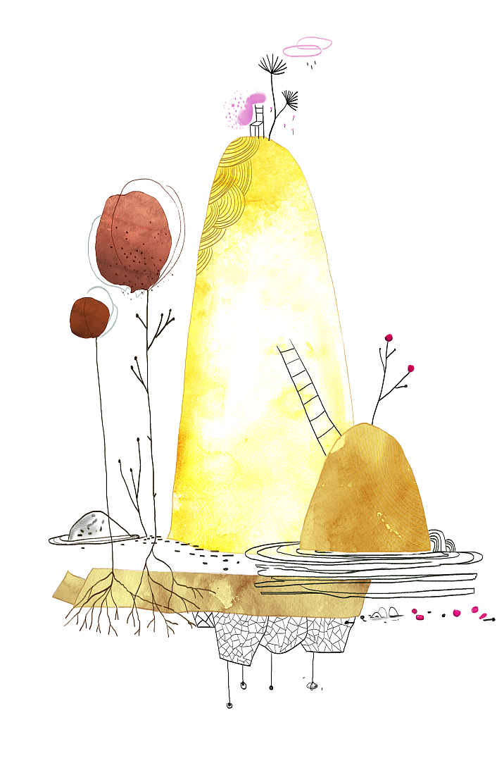 山有木兮木有枝 ,小清新北欧客厅装饰画