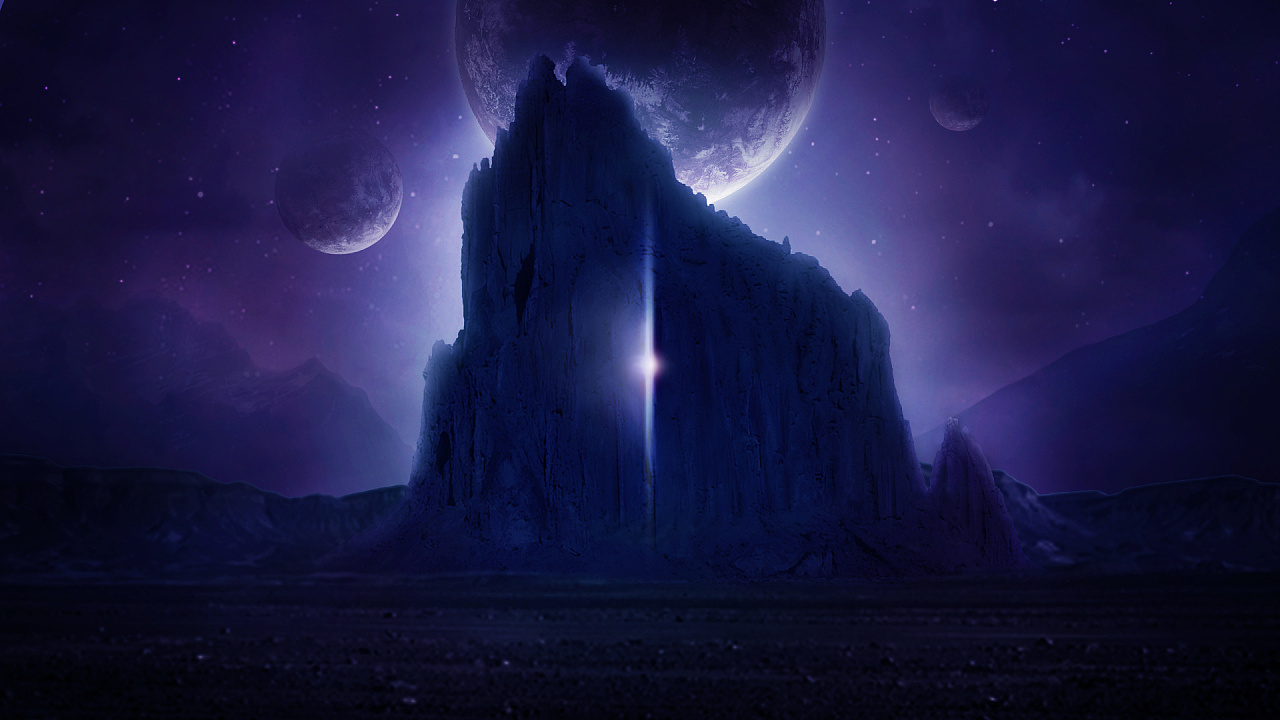 合成练习-黑暗星空