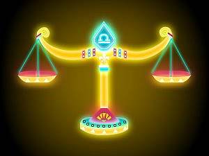 荧光十二星座——天秤座