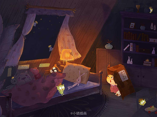 你好～快遞?。▊€人主頁-ZMzg1NDYzODA=） - 兒童插畫 - 站酷設(shè)計師米唐插畫設(shè)計原創(chuàng)素材 - 站酷ZCOOL