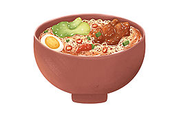 一碗面插畫(huà)