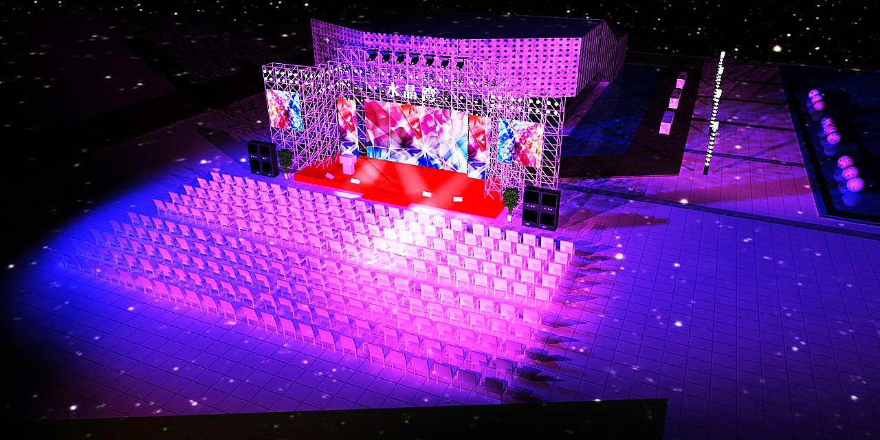 水晶湾 舞美效果图