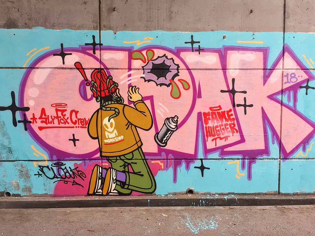 马来西亚Cloak街头涂鸦独具风格的创作【国外精选】|其他|墙绘/立体画|北京街头涂鸦制作 - 原创作品 - 站酷 (ZCOOL)