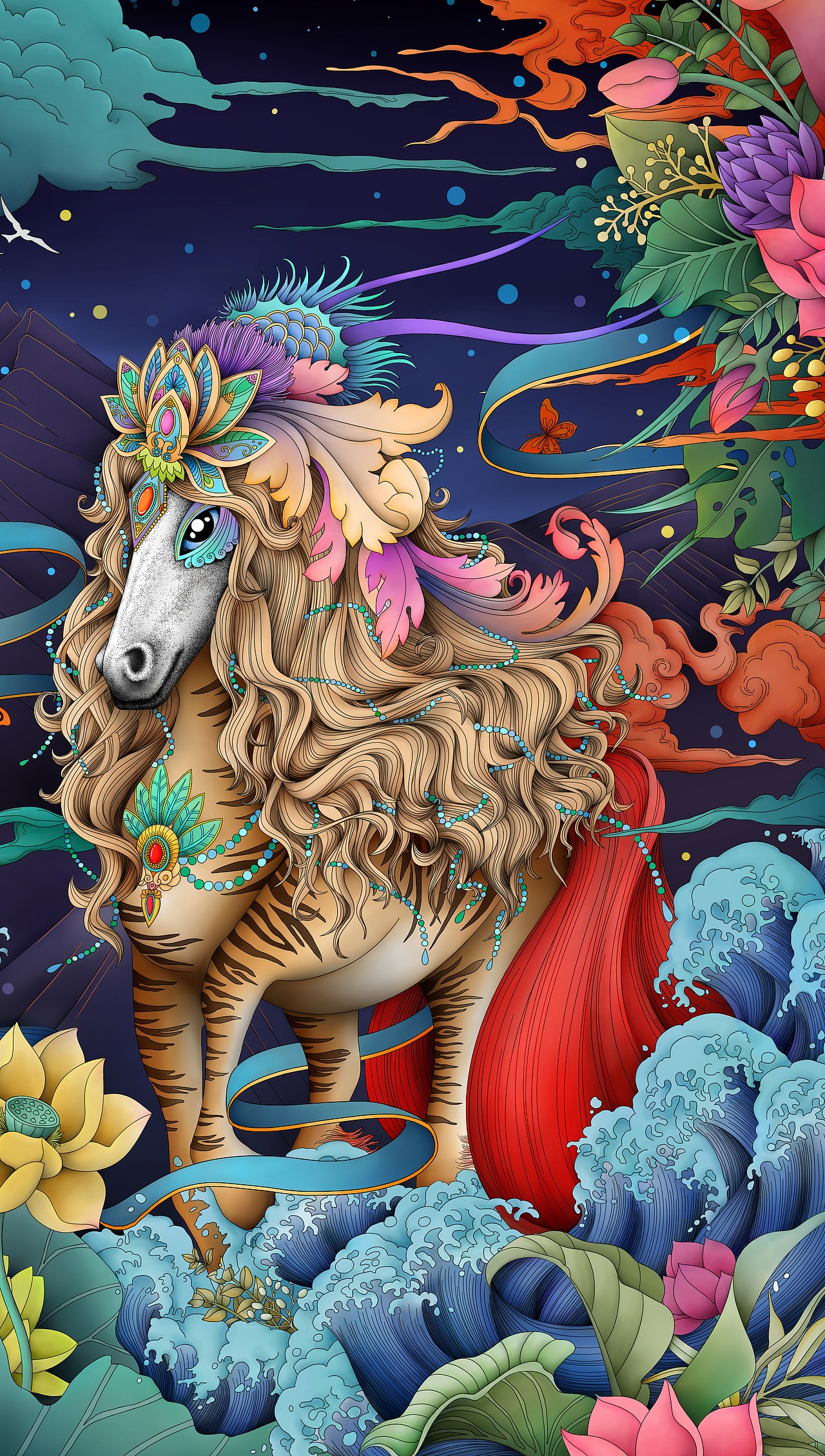 山海经异兽之鹿蜀