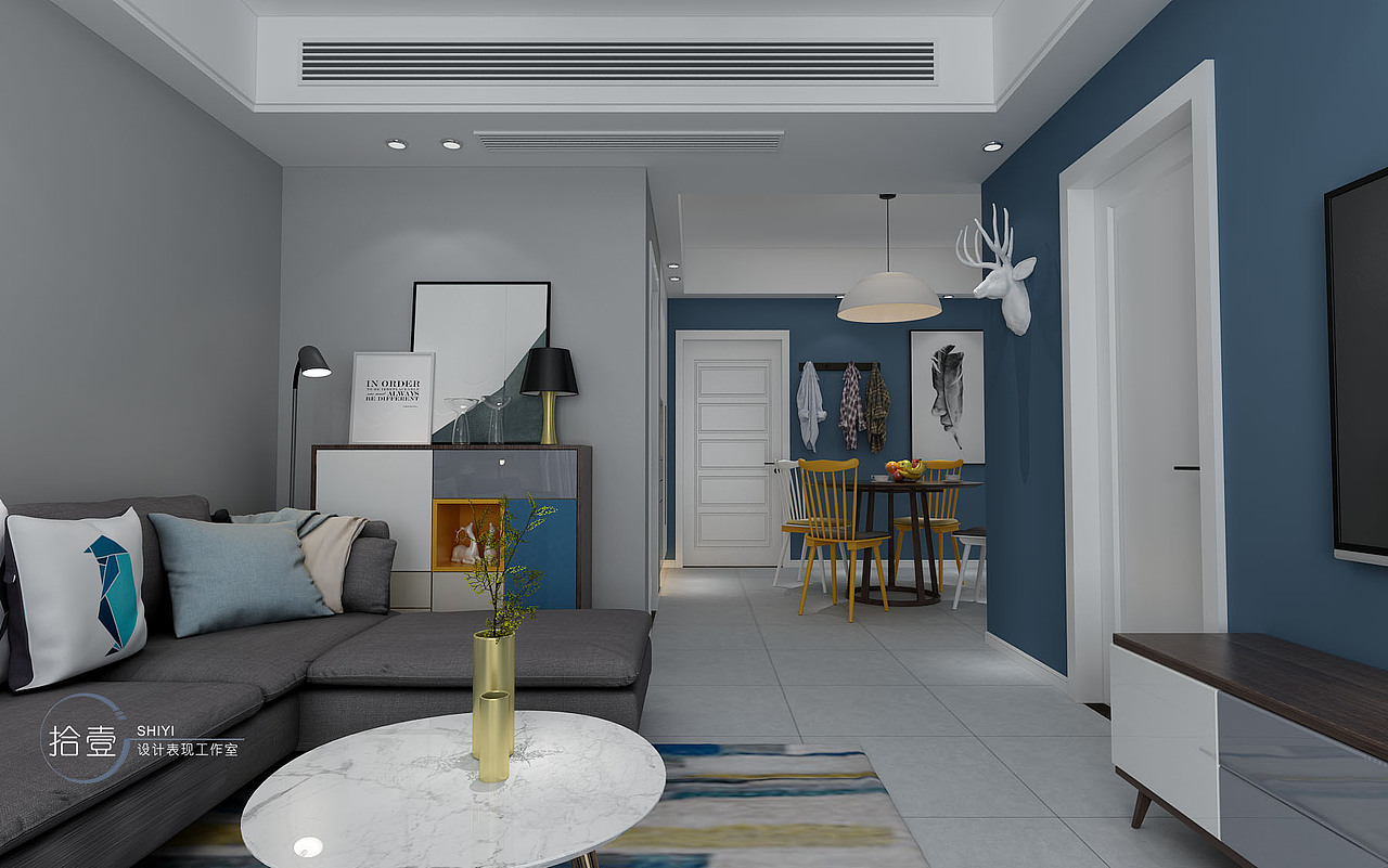 拾壹设计-现代北欧（图ZMTI0NDgzNzk2） - 家装设计 - 站酷设计师胡槑槑原创素材 - 站酷ZCOOL