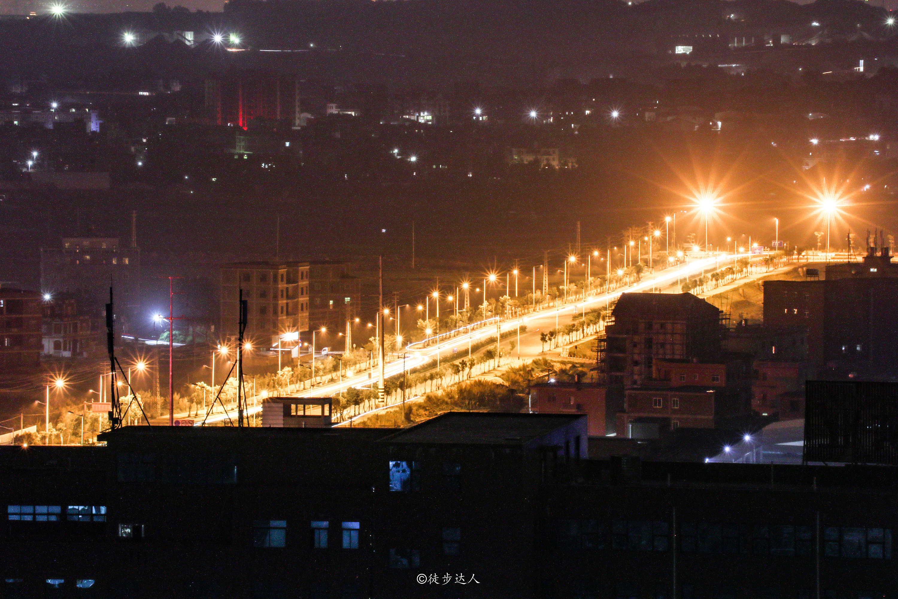 工业园区夜景