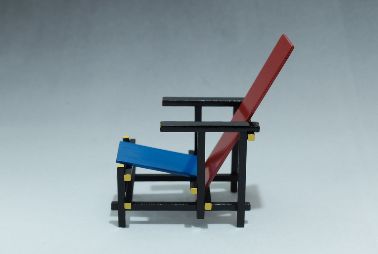 手工——里特维尔德“红蓝椅”（图ZMjI4NTU5MTgw） - 手办/模玩 - 站酷设计师die_Luft原创素材 - 站酷ZCOOL