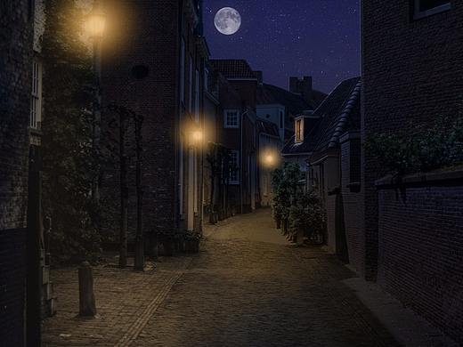 怎么做真实的灯光效果#PhotoShop教程#白天转黑夜