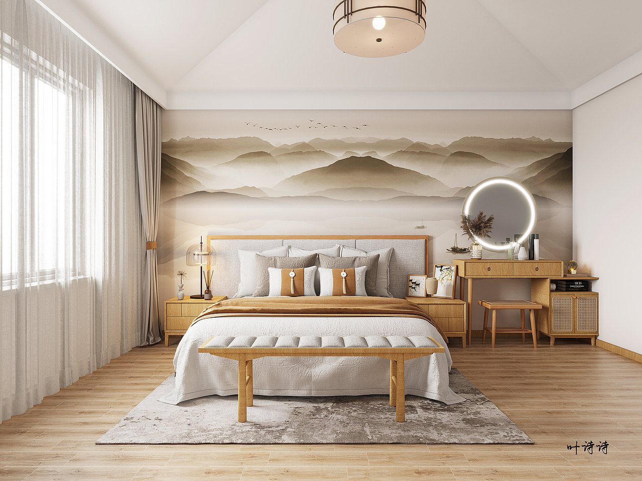 轻·静——新中式简约风住宅