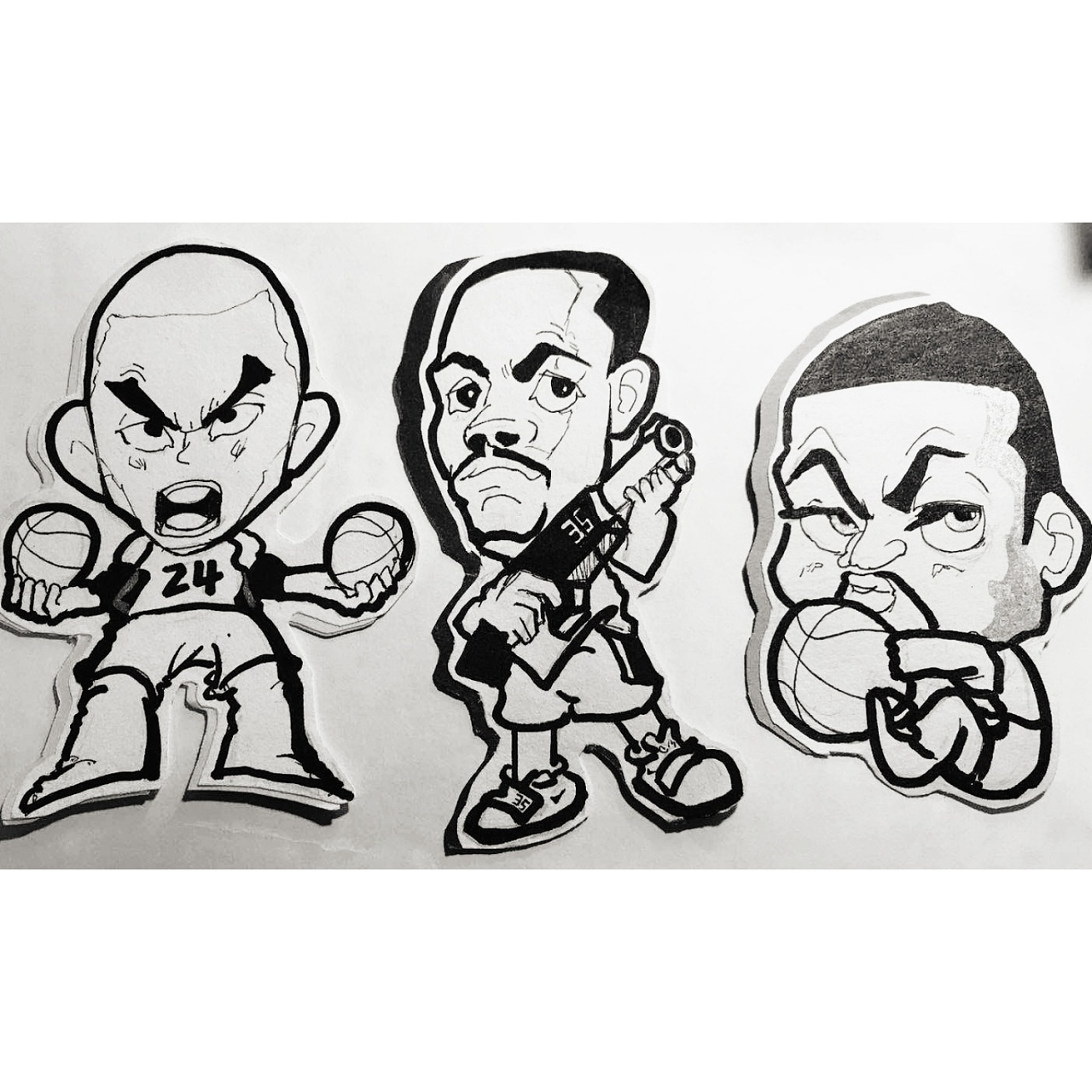 q版nba球星 临摹