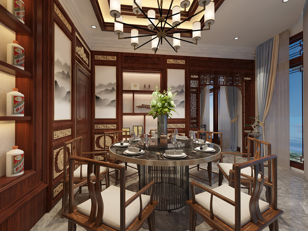 武汉-烟酒会所设计方案（图ZMjExMTgzMTIw） - 家装设计 - 站酷设计师YUE商业展示设计原创素材 - 站酷ZCOOL