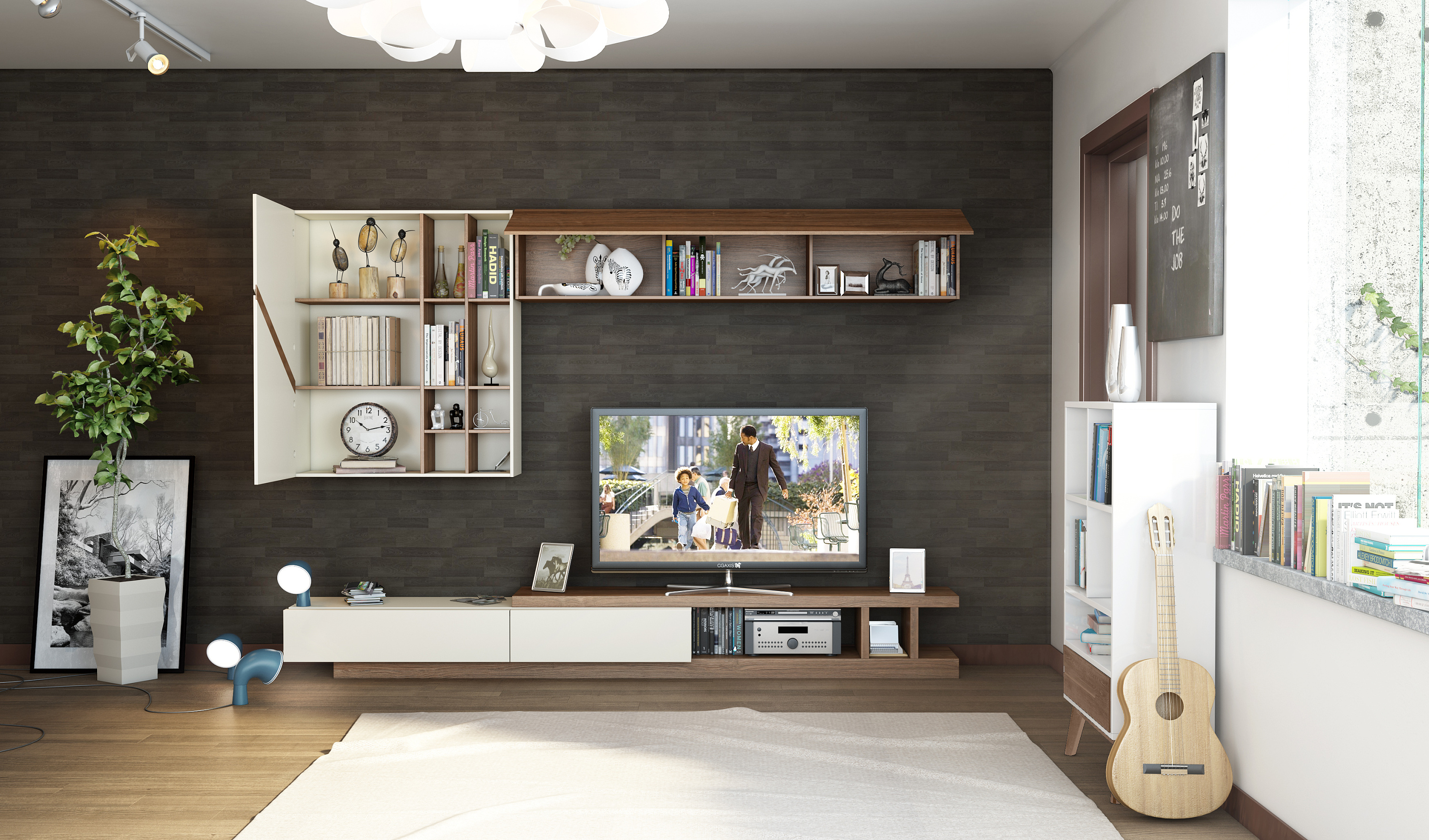 春意Ⅰ春季主题系列作品第一季之别墅客厅现代家具设计茶几电视柜沙发