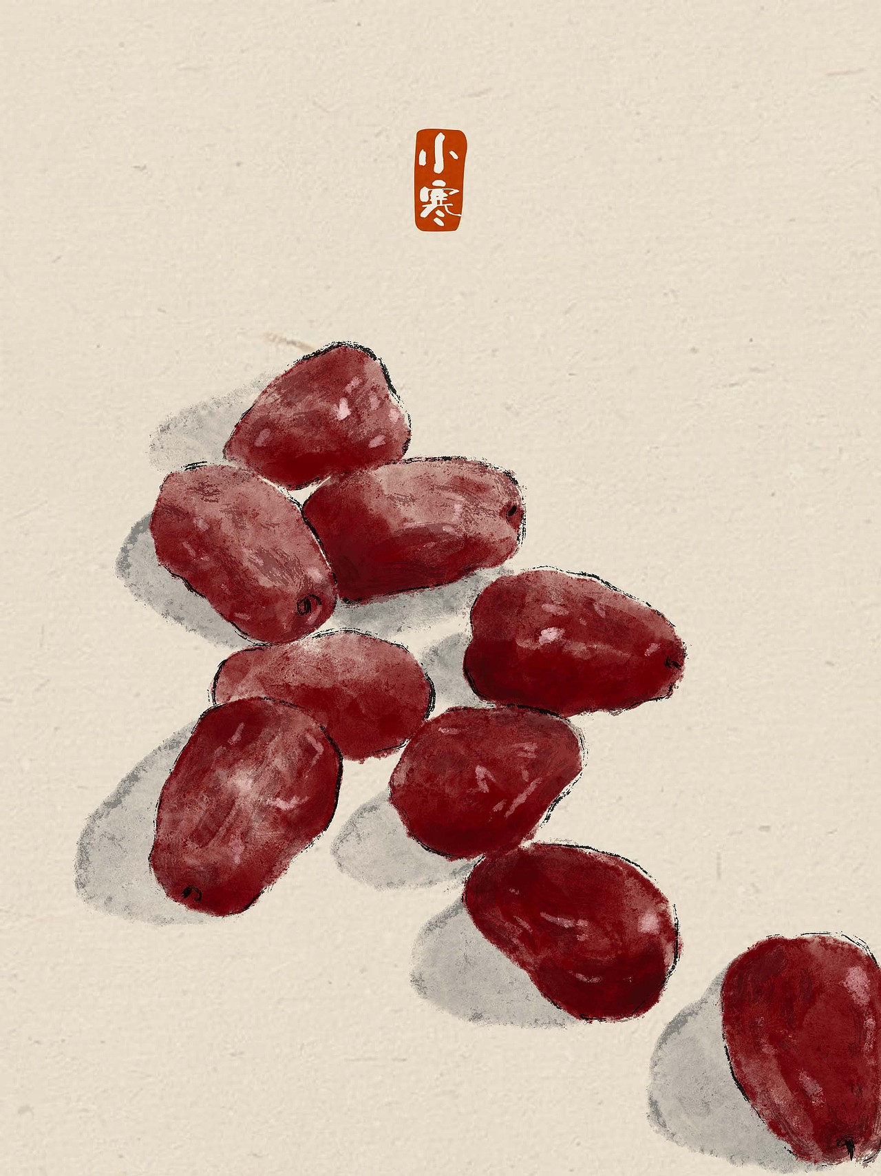 二十四节气中国风插画(完整版)