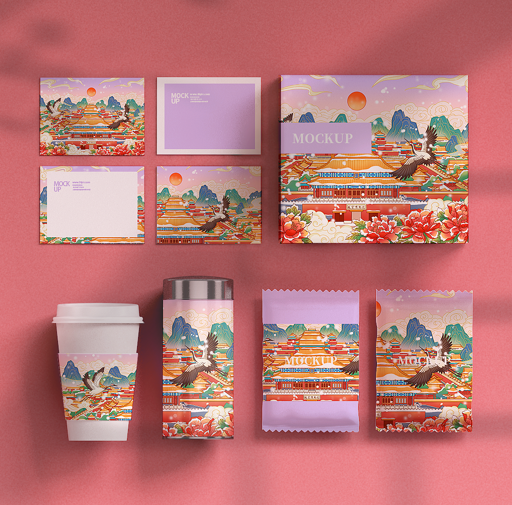 文创设计｜故宫（图ZMjczNTAxMzk2） - 商业插画 - 站酷设计师筱梨子原创素材 - 站酷ZCOOL