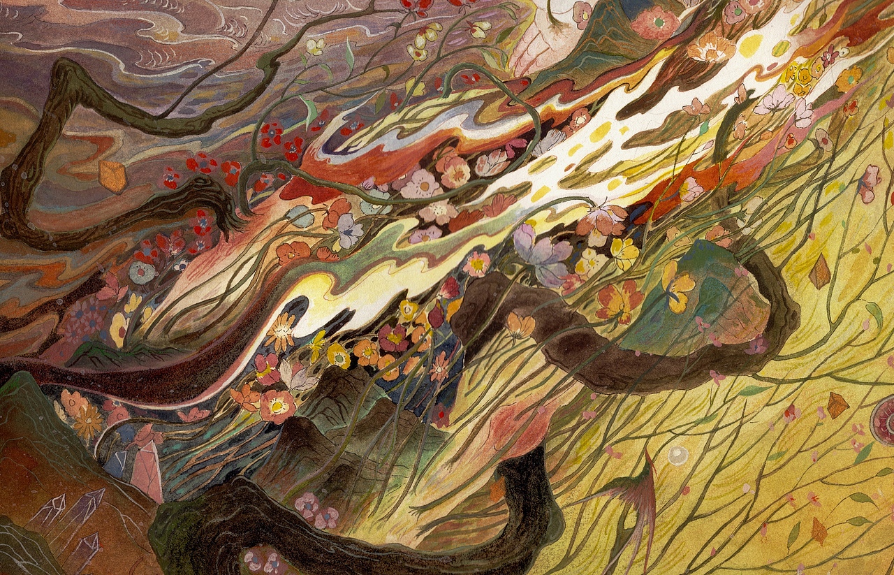 神话图鉴之盘古（图ZMjQyMTk4NTYw） - 商业插画 - 站酷设计师鹿溟山原创素材 - 站酷ZCOOL