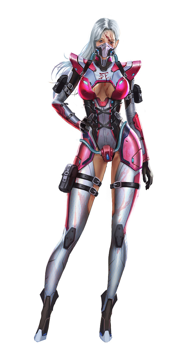 科幻女角色|插画|游戏原画|4个0 - 原创作品 - 站酷 (zcool)