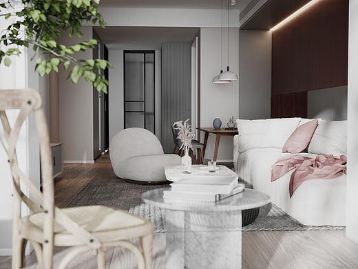 Hongkang Garden 100平 混搭风（个人主页-ZNTU5OTk4MDg=） - 家装设计 - 站酷设计师壹山半空间设计原创素材 - 站酷ZCOOL