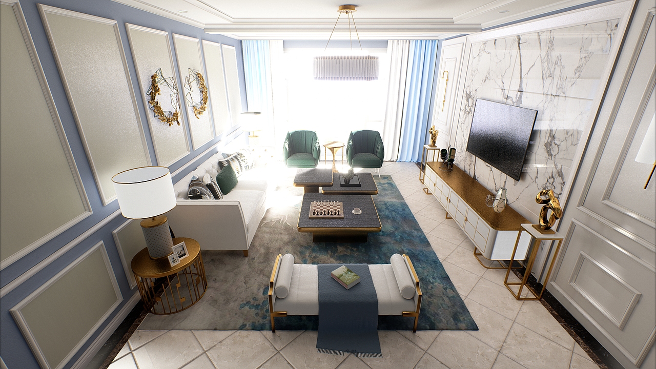 (UE4)VR室内设计 - 简约客厅