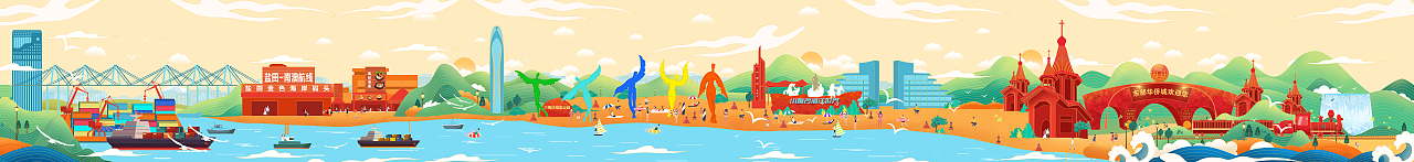 长图插画·深圳地铁八号线