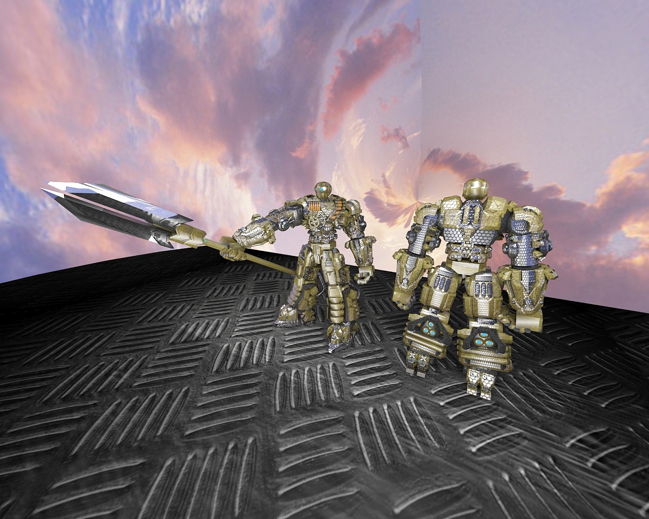 重型金色动力机甲