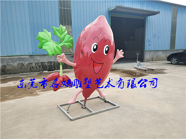 产地白菜土豆红薯玻璃钢雕像是展示菜农丰收喜悦景象