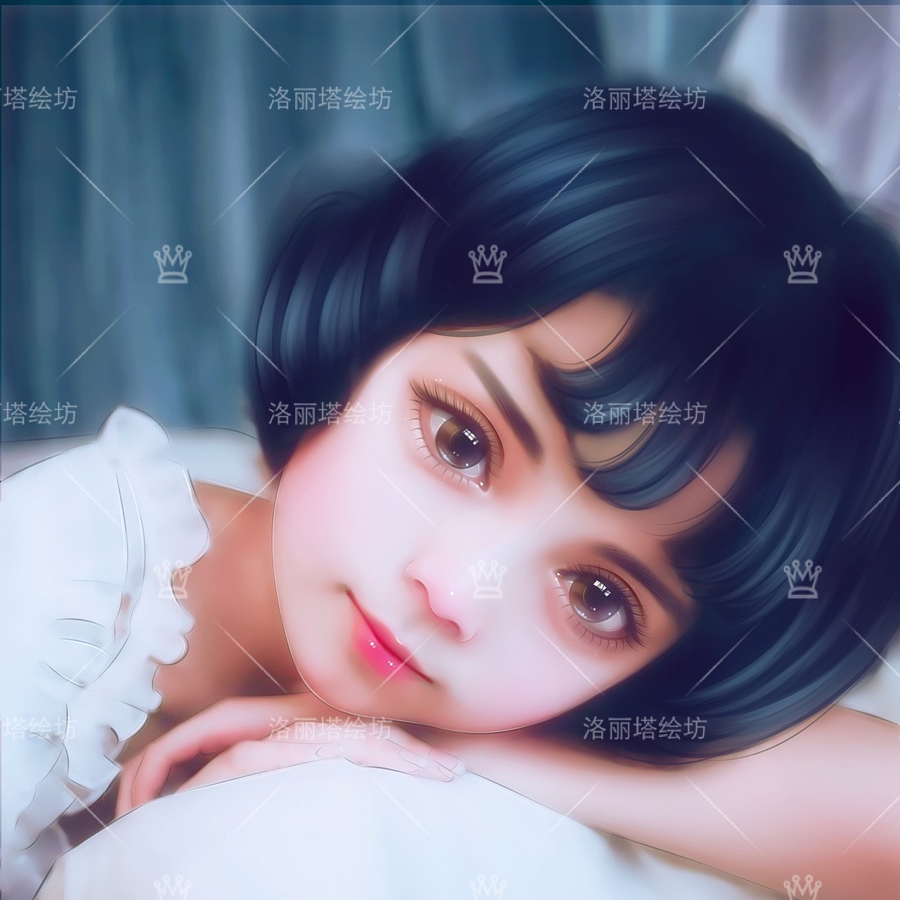 唯美娃娃风转手绘（图ZNDgyMzYxMDg=） - 创作习作 - 站酷设计师奔奔晓蓉原创素材 - 站酷ZCOOL