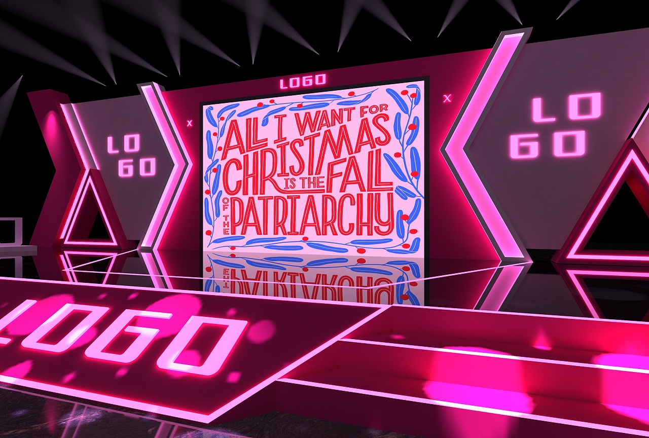 舞台舞美系列设计——粉红色