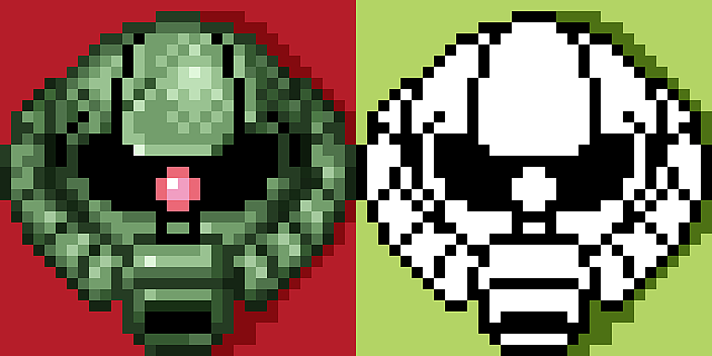 像素高达头扎古头